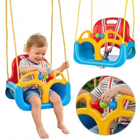 WOOPIE Huśtawka Swing 3w1 Różowa