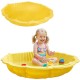 WOOPIE Piaskownica Muszelka Żółta Zamykana 2w1 Basen
