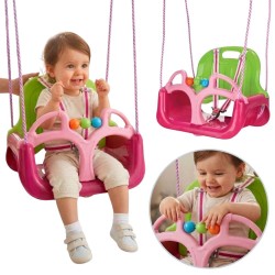 WOOPIE Huśtawka Swing 3w1 Różowa