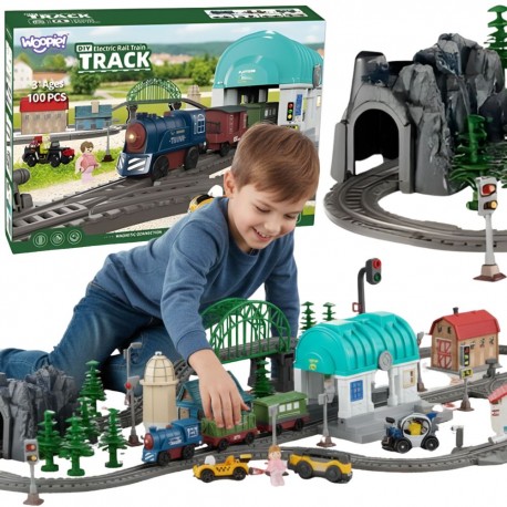 WOOPIE Pociąg Elektryczny Kolejka Zestaw Miasteczko