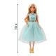 WOOPIE ROYAL Lalka Lily 30 cm Długie Blond Włosy Elegancka Turkusowa Sukienka