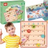 TOOKY TOY Drewniana Gra Pamieciowa Nauka Liczenia Zwierzątka