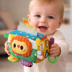 WOOPIE BABY Zabawka Edukacyjna Sensoryczna Pudełeczko Chusteczek