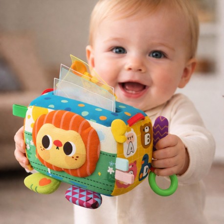 WOOPIE Zabawka Edukacyjna Sensoryczna Pani Metka Pudełeczko Chusteczek