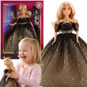 WOOPIE ROYAL Lalka Lily 30 cm Długie Blond Włosy Czarna Suknia Balowa