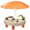 Little Tikes Piaskownica Plac Budowy z Parasolem