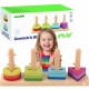TOOKY TOY Sorter Kształtów z Kolorowymi Blokami