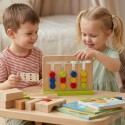 TOOKY TOY Układanka Montessori Gra Logiczna na Czas Kolory 30 Wzorów 18 el.