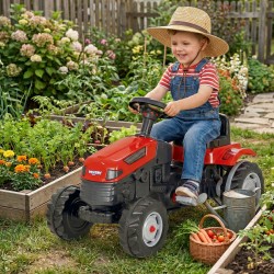 WOOPIE Traktor na Pedały Czerwony