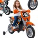 Feber Motocykl Cross Pomarańczowy na Akumulator 6V dla Dzieci