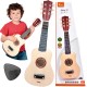 Viga Drewniana gitara dla dzieci Naturalna 21 cali 6 strun