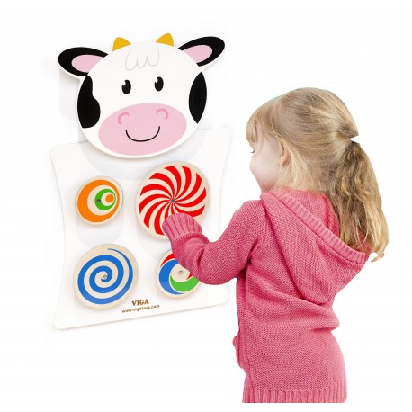 Drewniana Gra ścienna Wzory Krówka Viga Toys