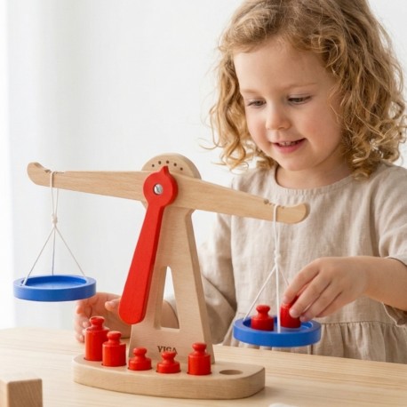 Drewniana Waga sklepowa ze skalą Viga Toys