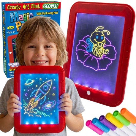 WOOPIE Magiczny Tablet Do Rysowania Neonowe Kolory