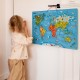 Viga 2w1 Tablica Edukacyjna z Magnetyczną Mapą Świata