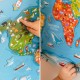Viga 2w1 Tablica Edukacyjna z Magnetyczną Mapą Świata