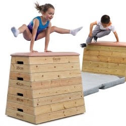 CLASSIC WORLD EDU Drewniana Skrzynia Gimnastyczna Koń 4 Poziomy