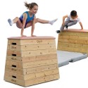 CLASSIC WORLD EDU Drewniana Skrzynia Gimnastyczna Koń 4 Poziomy