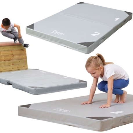 CLASSIC WORLD EDU Mata Ochronna Gimnastyczna Dwuczęściowa Składana