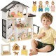 TOOKY TOY Drewniana Rezydencja z Akcesoriami