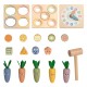 TOOKY TOY Drewniana Wiosenna Kostka Edukacyjna 5w1
