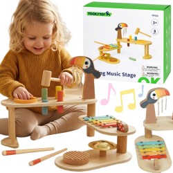 TOOKY TOY Muzyczna Scena Składana 8 el.