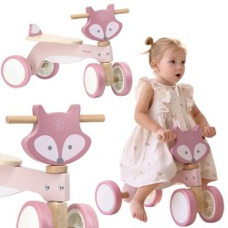 VIGA PolarB Drewniany Jeździk Lisek Miękkie Koła