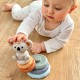 WOOPIE Zestaw Edukacyjna Piramdka Koala 2w1 Gryzak