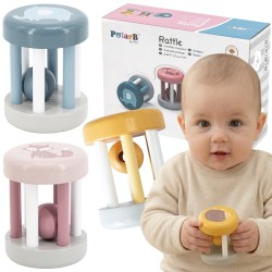 VIGA PolarB Drewniana Grzechotka Ze Zwierzątkiem