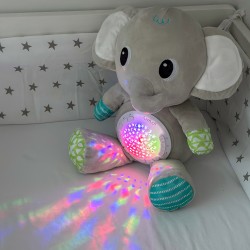 WOOPIE BABY Przytulanka Słonik Z Projektorem Uspokajacz 12 Melodii