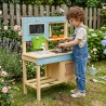 CLASSIC WORLD Drewniana Kuchnia Ogrodowa Błotna XXL z Akcesoriami