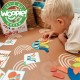WOOPIE GREEN Drewniana Układanka Montessori 40 Wzorów do Odtworzenia 55 el. Certyfikat FSC