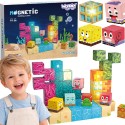 Woopie Klocki Magnetyczne Kostki 54 el Montessori Ocean Układanka Gra 3D
