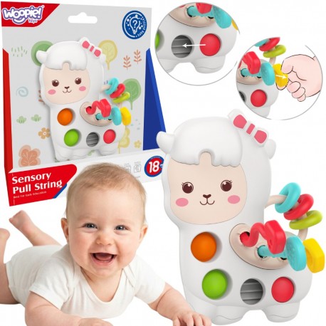 WOOPIE Zabawka Sensoryczna Manipulacyjna Montessori Lama 18m+