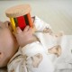Tooky Toy Edukacyjne Pudełko Karty Kontrastowe Grzechotka Bębenek Piłka 6w1 od urodzenia do 6 miesiąca