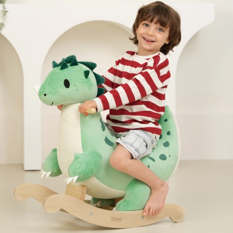 CLASSIC WORLD Dinozaur Na Biegunach Zielony Bujany