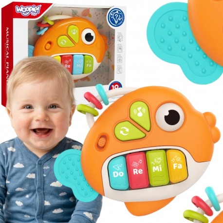 WOOPIE BABY Pianinko Interaktywne Muzyczna Rybka