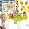 WOOPIE BABY Stolik Edukacyjny Interaktywny 2w1 Gra Łowienie Rybek Młotek Sorter Dźwięk Światło