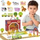 TOOKY TOY Drewniana Walizka Tory Farma