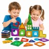 WOOPIE Klocki Magnetyczne Konstrukcyjne 3D Zestaw Edukacyjny Zamek 30el.
