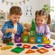 WOOPIE Klocki Magnetyczne Konstrukcyjne 3D Zestaw Edukacyjny Zamek 30el.