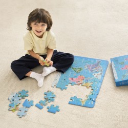 CLASSIC WORLD Puzzle Drewniane Mapa Świata