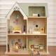 CLASSIC WORLD Wielki Drewniany Domek dla Lalek z mebelkami