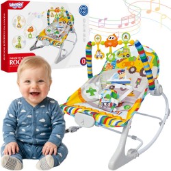 WOOPY BABY Leżaczek Bujaczek Z Wibracjami I Pałąkiem