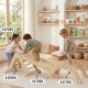 VIGA Drewniana Drabinka Pikler Trójkąt Wspinaczkowy Montessori