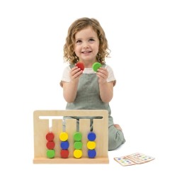 VIGA Gra Logiczna Odwzoruj Kolory i Figury Montessori