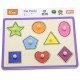 VIGA Drewniane Puzzle Z Pinezkami Kształty