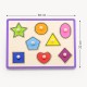 VIGA Drewniane Puzzle Z Pinezkami Kształty