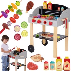 WOOPIE GREEN Grill Drewniany Szaszłyki Warzywa Akcesoria 24el.