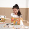 VIGA Przybijanka Drewniana Farma Tablica Korkowa Montessori